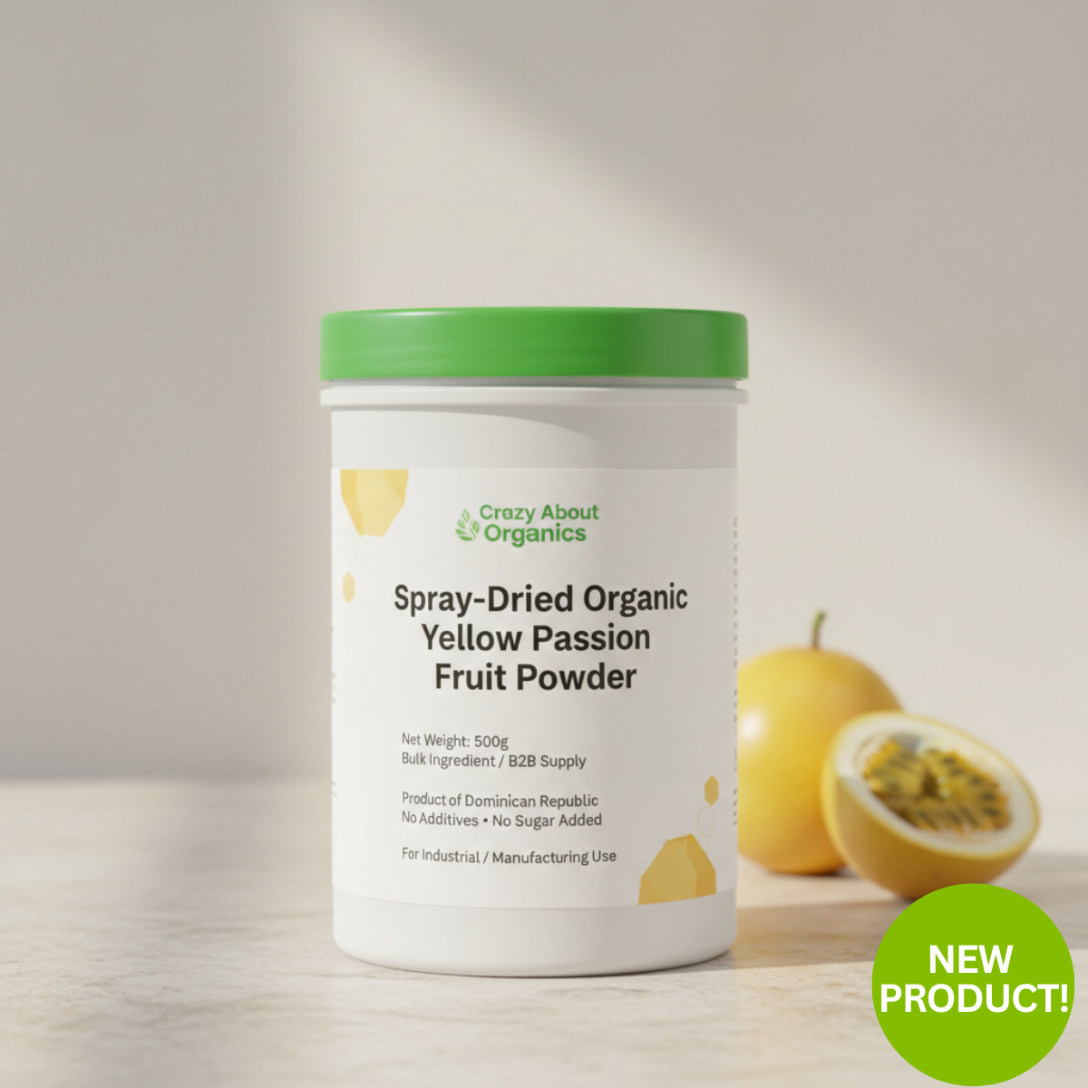 Organic Spray-Dried Passion Fruit Powder